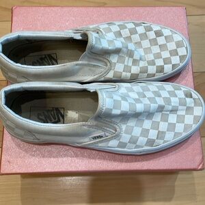 Vans slip-on canvas checkered shoes